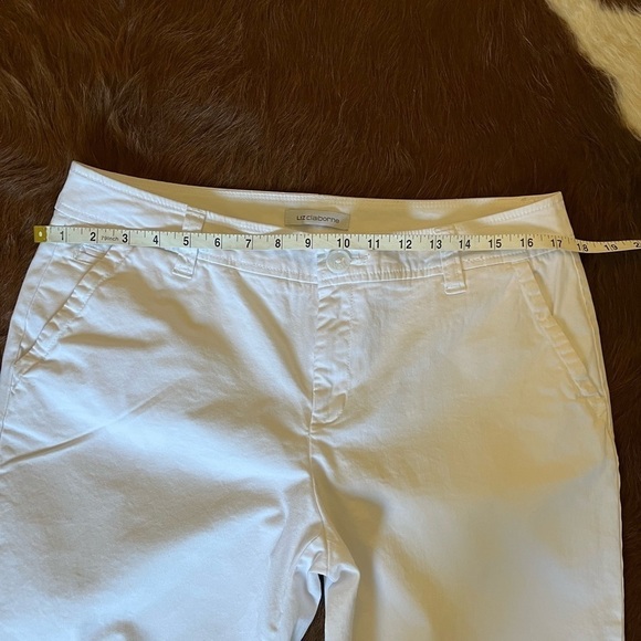 Liz Claiborne Cropped White Chinos Women’s Pants sz.10 - Picture 5 of 10